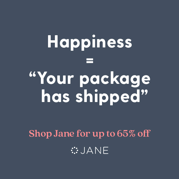 Happiness = "Your package has shipped"