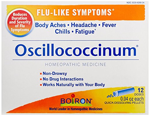 Boiron Oscillococcinum, for Flu-like Symptoms, 12 Count/0.04 Oz each