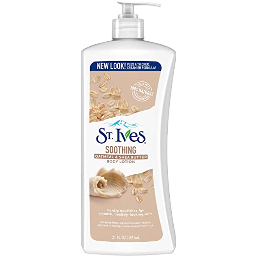 St. Ives Soothing Body Lotion, Oatmeal and Shea Butter, 21 oz