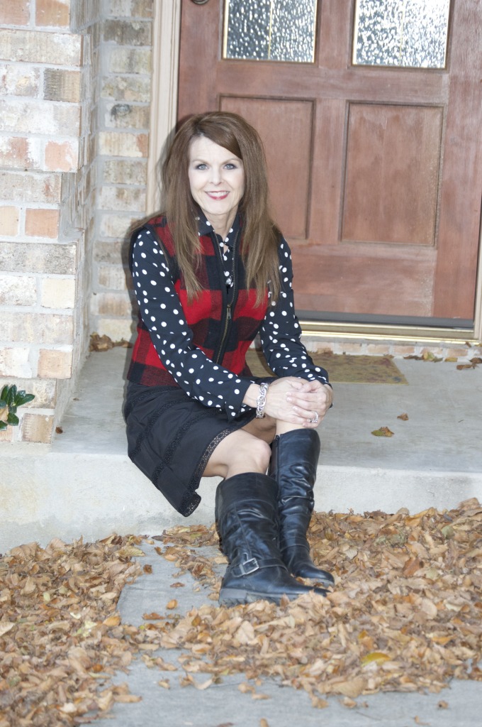 Polka dots & Buffalo plaid