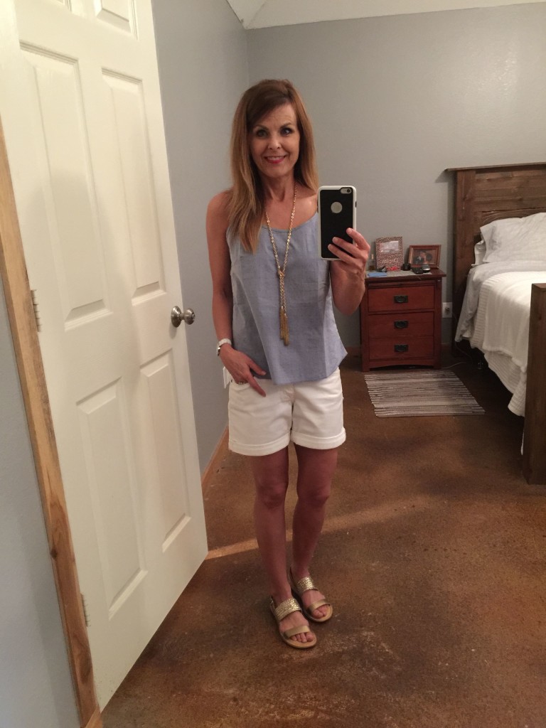 white:chambray untucked