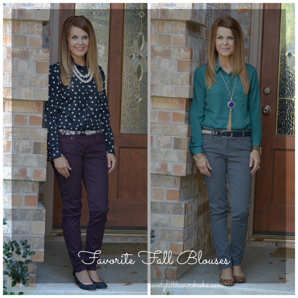 fave fall blouses collalge