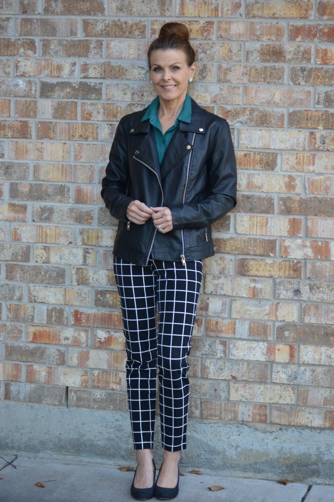 windowpant pants+moto jacket