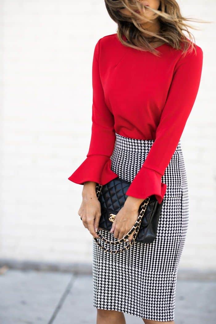 15 stylish ways to wear red at the office - dresses for work  