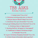 TBB Asks: Holiday Edition